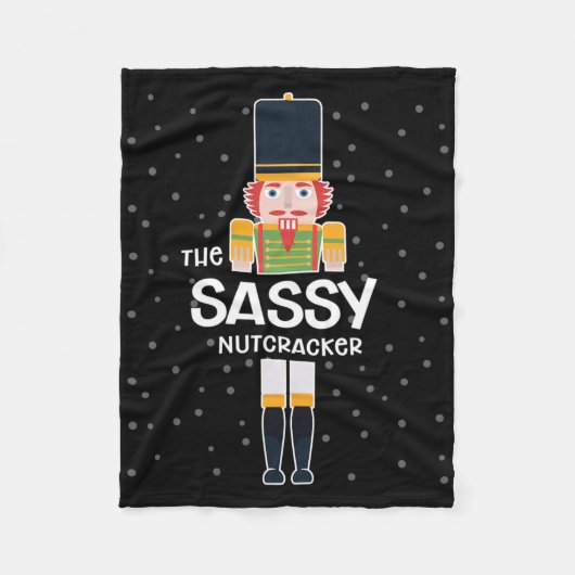 Sy Nutcracker Family Matching Funny Gift Pajama  フリースブランケット (正面)