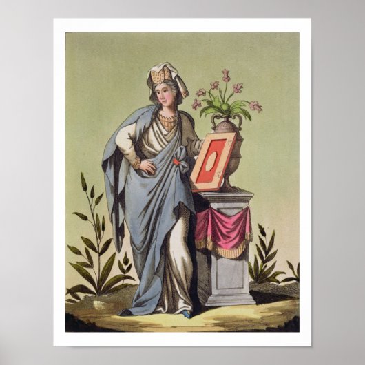 Sybil of Cumae, No. 16 from 'Antique Rome', engrav ポスター (正面)