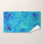 Sybille's Octopus – バスルーム用タオルセット バスタオルセット (ハンドタオル)