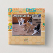 Sychronized Spazの攻撃 缶バッジ (正面)