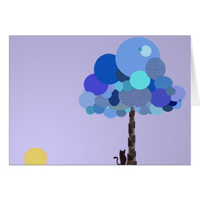 Sydおよびブルーベリーカード(カスタマイズ可能な) (正面横)