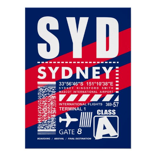 SYDシドニー空港 ポスター (正面)