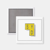 SYD冷蔵庫用マグネット マグネット (正面/裏面)