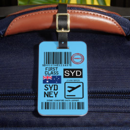 Sydney airport travel tag ラゲッジタグ
