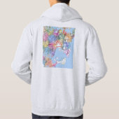 Sydney Australia City Map パーカ (裏面)