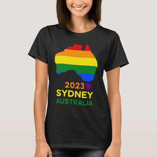 Sydney Australia Gay and Lesbian Pride Tシャツ (正面)