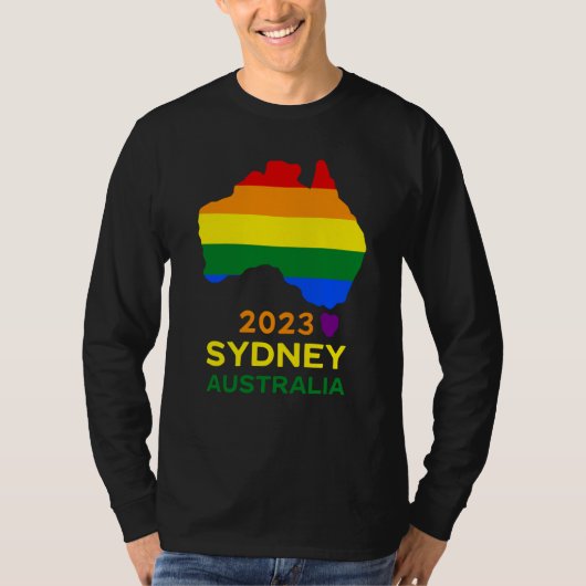 Sydney Australia Gay and Lesbian Pride Tシャツ (正面)
