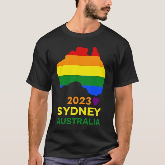 Sydney Australia Gay and Lesbian Pride Tシャツ (正面)