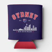 Sydney Australia Modern Skyline City 缶クーラー (裏面)