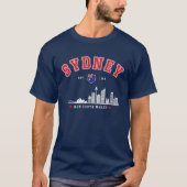 Sydney Australia Modern Skyline City Tシャツ (正面)