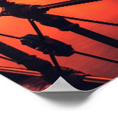 Sydney Australia Opera House Orange Sky ポスター (角)