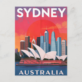 Sydney Australia Opera House Skyline ポストカード