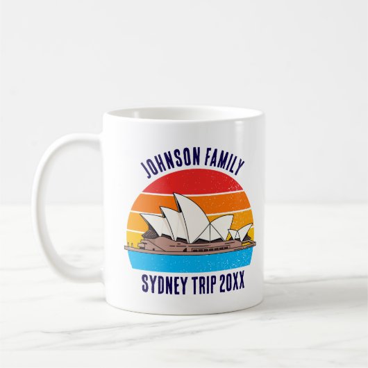 Sydney Australia Opera House Vacation Keepsake コーヒーマグカップ (左)