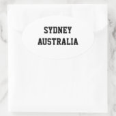 Sydney Australia ovalスタンプ 楕円形シール (バッグ)