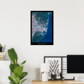 Sydney Australia satellite poster photo print map ポスター (ホームオフィス)