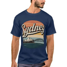 Sydney Australian Retro Sunset Graphic T-Shirt