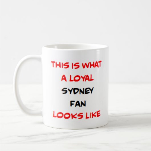 sydney fan, loyal コーヒーマグカップ (左)