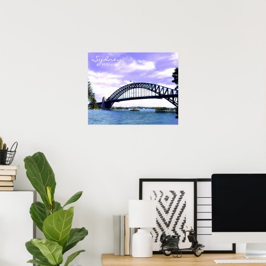 Sydney Ferry Harbour Bridge ポスター (ホームオフィス)