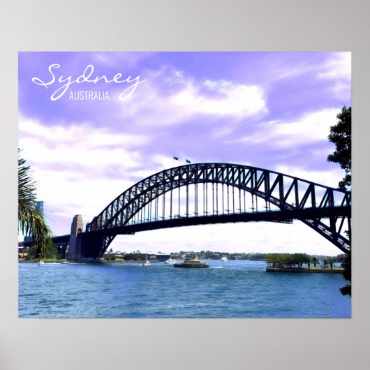 Sydney Ferry Harbour Bridge ポスター (正面)