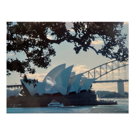 SYDNEY HARBER, AUSTRALIA OPERA HOUSE光沢ポスター ポスター (正面)