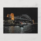 Sydney Harbor Bridge at Night – オーストラリアのはがき ポストカード (正面)