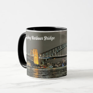 Sydney Harbor Bridge by Night,オーストラリア,写真 マグカップ