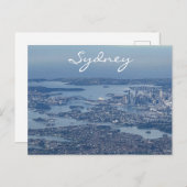 Sydney Harbor by Air，オーストラリア，パノラマ写真 ポストカード (正面/裏面)