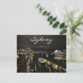 Sydney Harbor by Night,オーストラリア,写真 ポストカード (スタンド正面)