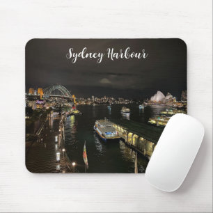 Sydney Harbor by Night,オーストラリア,写真 マウスパッド