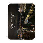 Sydney Harbor by Night，オーストラリア，写真 マグネット (縦)