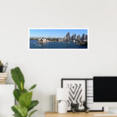 Sydney Harbor, Opera House, Skyline, Panoramic ポスター (ホームオフィス)