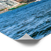 Sydney Harbour bridge over the Harbour to city ポスター (角)