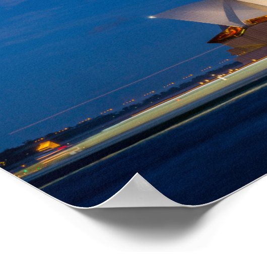 Sydney Opera at night ポスター (角)