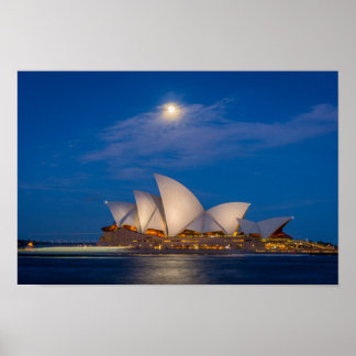 Sydney Opera at night ポスター