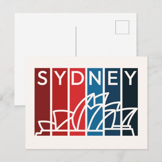 Sydney Opera House Abstract Art Postcard ポストカード (正面/裏面)
