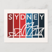 Sydney Opera House Abstract Art Postcard ポストカード (正面)