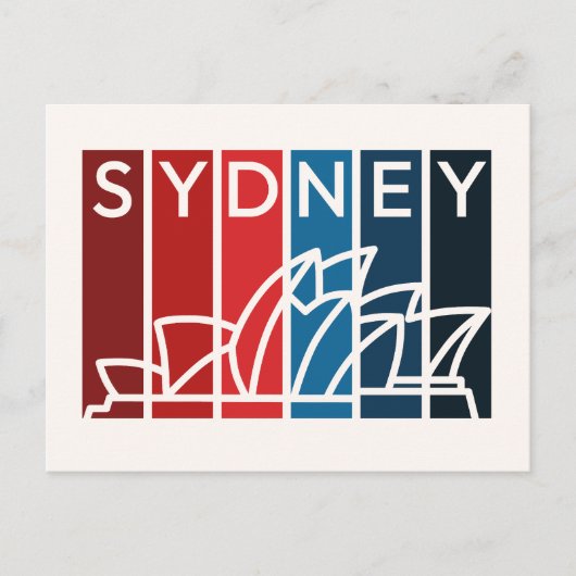 Sydney Opera House Abstract Art Postcard ポストカード (正面)