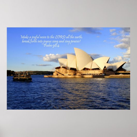 Sydney Opera House, Australia ポスター (正面)