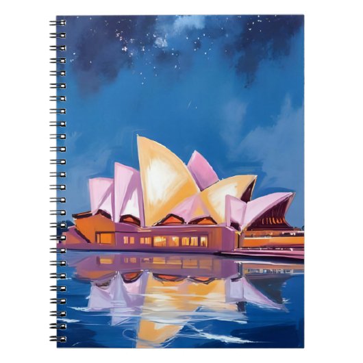 Sydney Opera House, Australia Painting ノートブック (正面)
