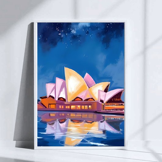 Sydney Opera House, Australia Painting ポスター