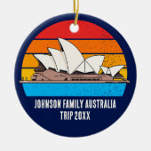 Sydney Opera House Australia Trip Custom Photo セラミックオーナメント (正面)