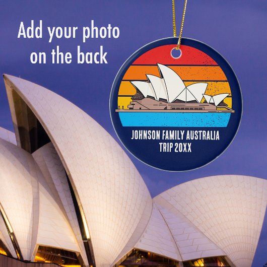 Sydney Opera House Australia Trip Custom Photo セラミックオーナメント