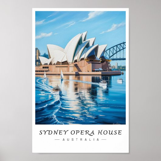 Sydney Opera House Australia Wall Art ポスター (正面)