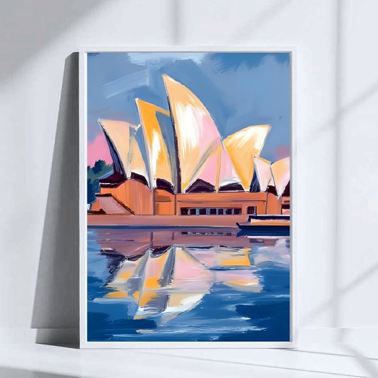 Sydney Opera House Australia Watercolor ポスター