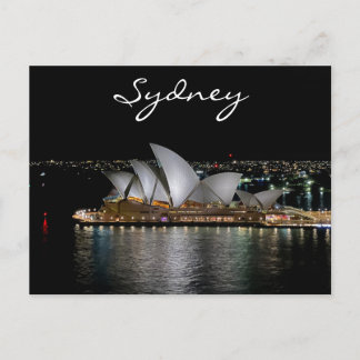 Sydney Opera House by Night，オーストラリア，写真 ポストカード
