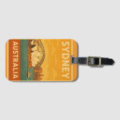 Sydney Opera House & Harbour Bridge Retro ラゲッジタグ (正面横)