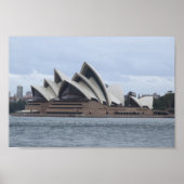 Sydney Opera House In Sunlight Backed By Cloud ポスター (正面)