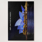 Sydney Opera House lit up at night, Australia, ジグソーパズル (縦)