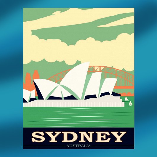 Sydney Opera House Vintage Poster ポスター