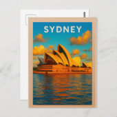 Sydney – The Opera House & Harbour Splendor ポストカード (正面/裏面)